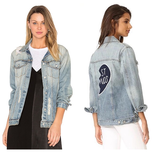 Rails | Best Friend Heart Knox Oversize Denim Jacket | Blue | XS - Picture 1 of 14